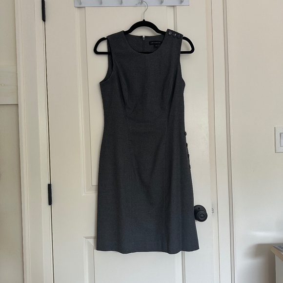 Banana Republic Sleeveless Side Button Sheath Dress (Size 4) - Picture 2 of 7